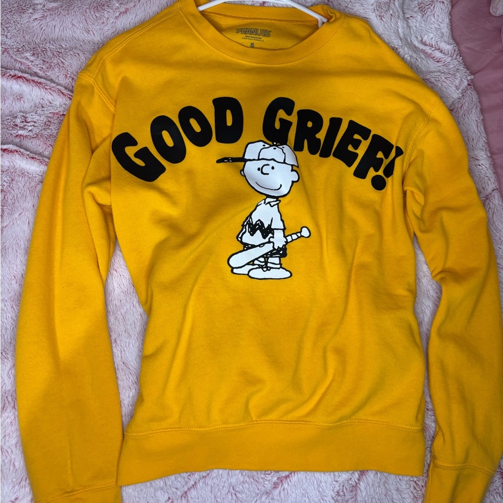 Yellow 'Good Grief!' Sweatshirt